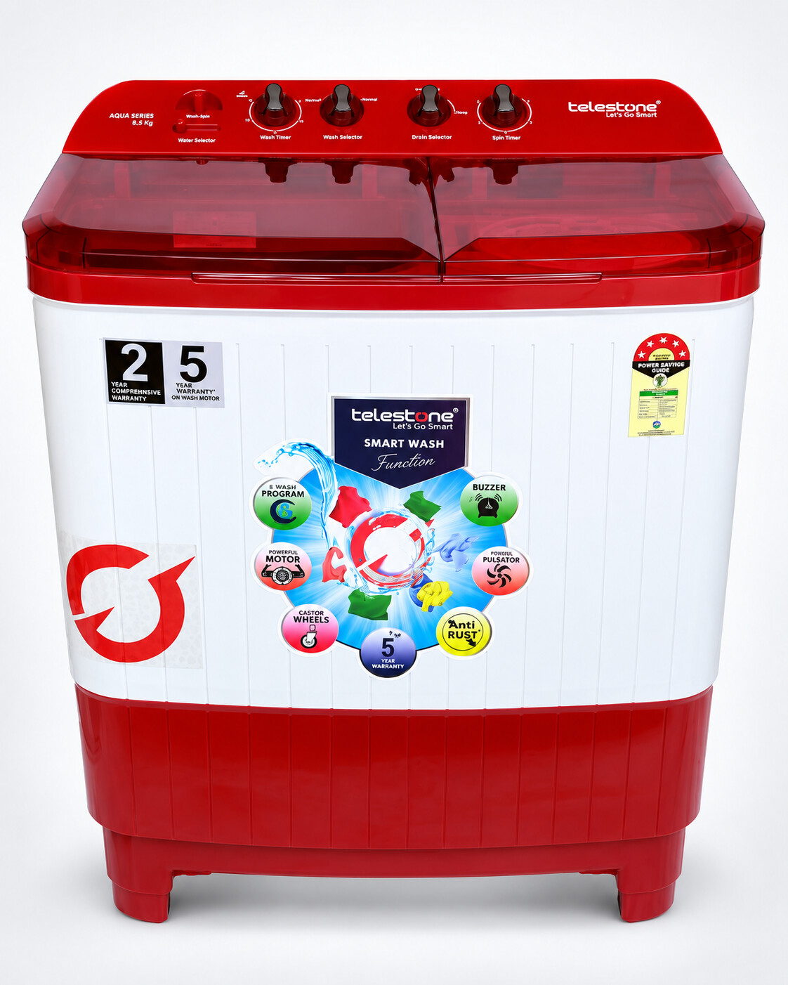 Aqua 8.5 kg Semi-Automatic Washing Machine — view 3